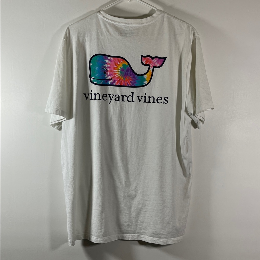 Vineyard Vines Classic White Short Sleeve Tee Men Size Large 100% Cotton Logo - Picture 4 of 7